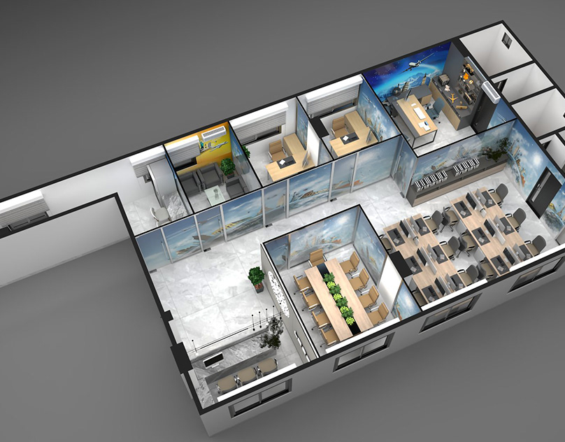 travel agency office interior design 120